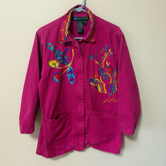 I.B. Diffusion Jackets & Blazers - Vintage Embroidered Jacket from 1993